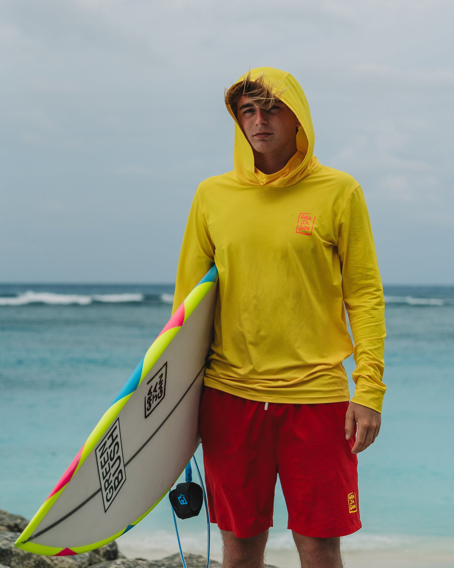 SURF-TEE MANCHES LONGUES À CAPUCHE UPF 50 + - LIFEGUARD COLLECTION